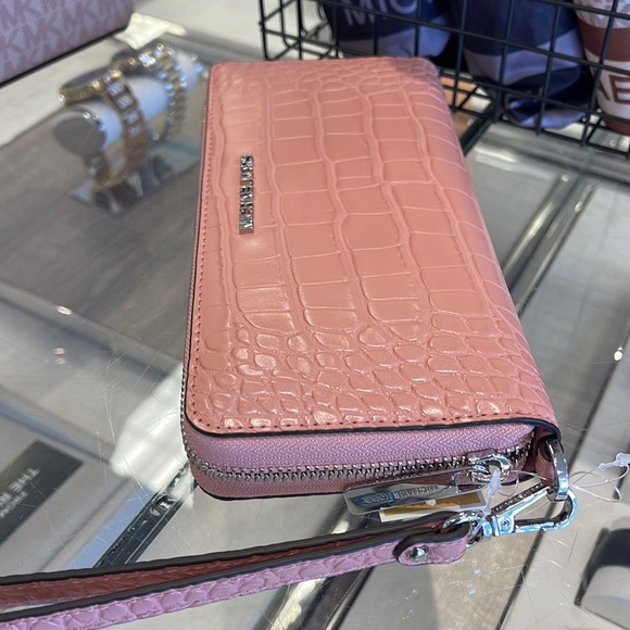 Michael Kors Large Jet Set Travel Continental Wristlet Phone Holder Case Wallet - Picture 11 of 16